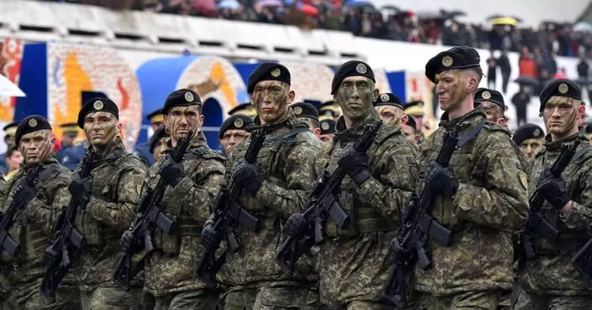 Thousands in Kosovo march against war crimes trials on 18th anniversary of independence declaration