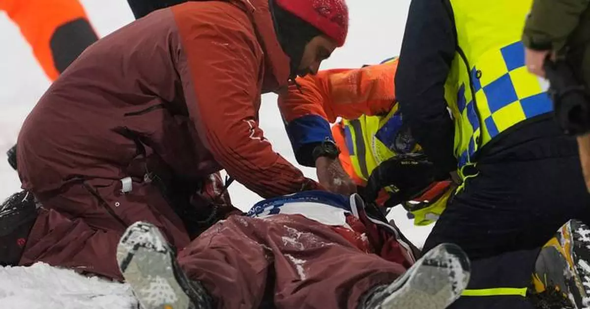 Canada's McMorris takes nasty fall and is stretchered off in pre-Olympic snowboard training