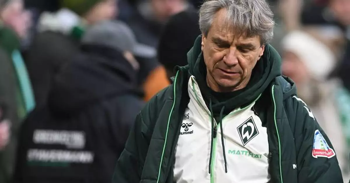 Werder Bremen fires Horst Steffen as coach after 10 games without a win in the Bundesliga