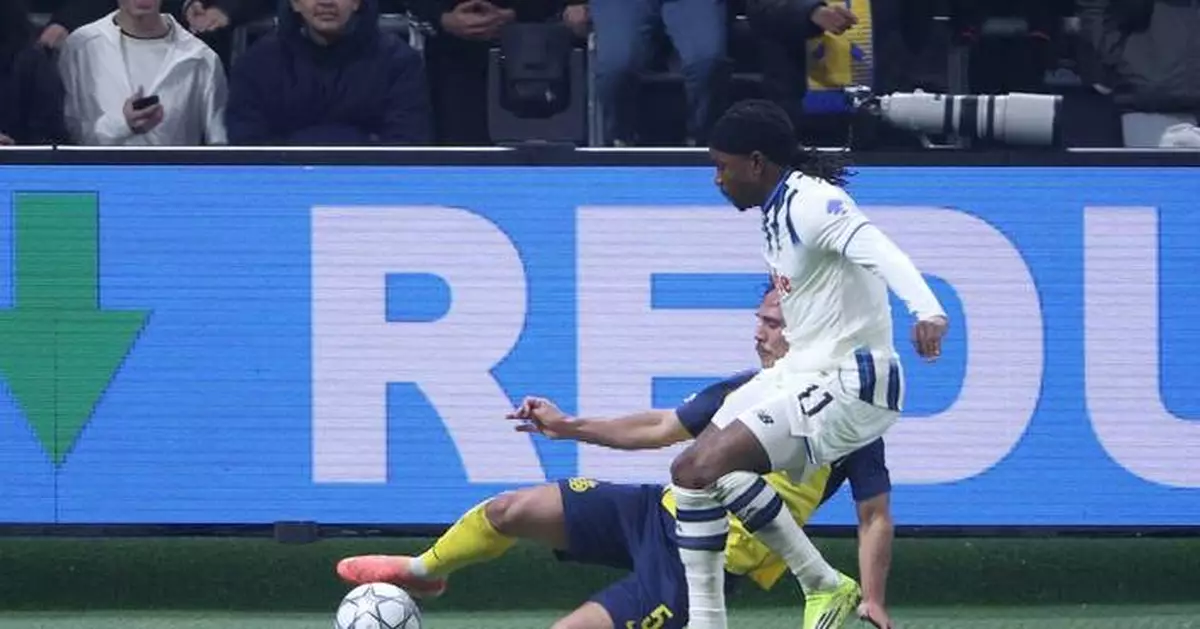 Atletico Madrid says it's reached a deal with Atalanta for Nigeria forward Ademola Lookman