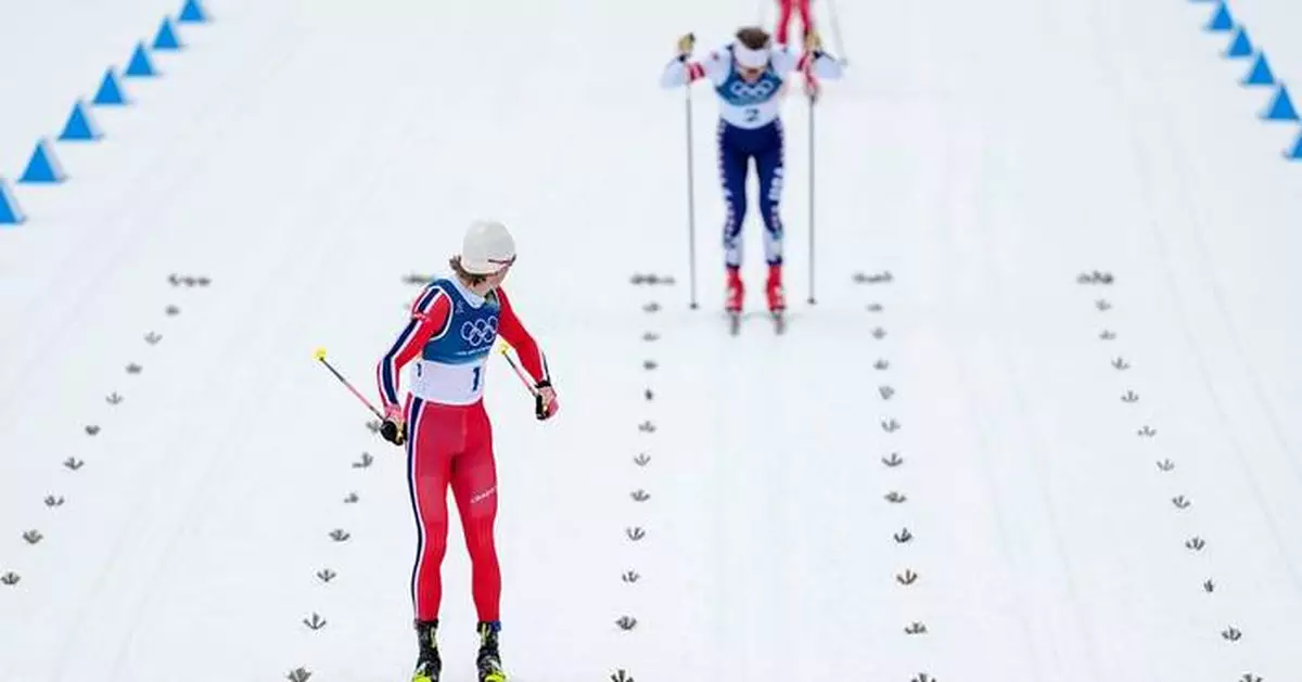 Klaebo closes on Winter Games record gold tally with another win, Sweden sweeps women's race
