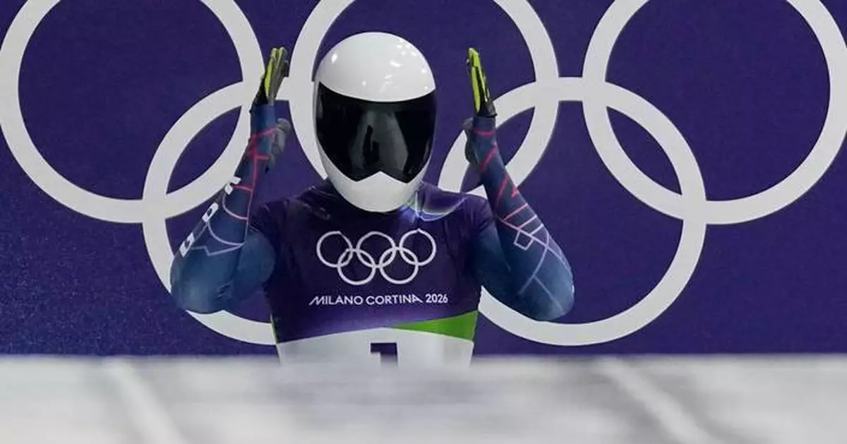 A very focused Matt Weston of Britain has midpoint lead in Olympic skeleton, with Heraskevych out