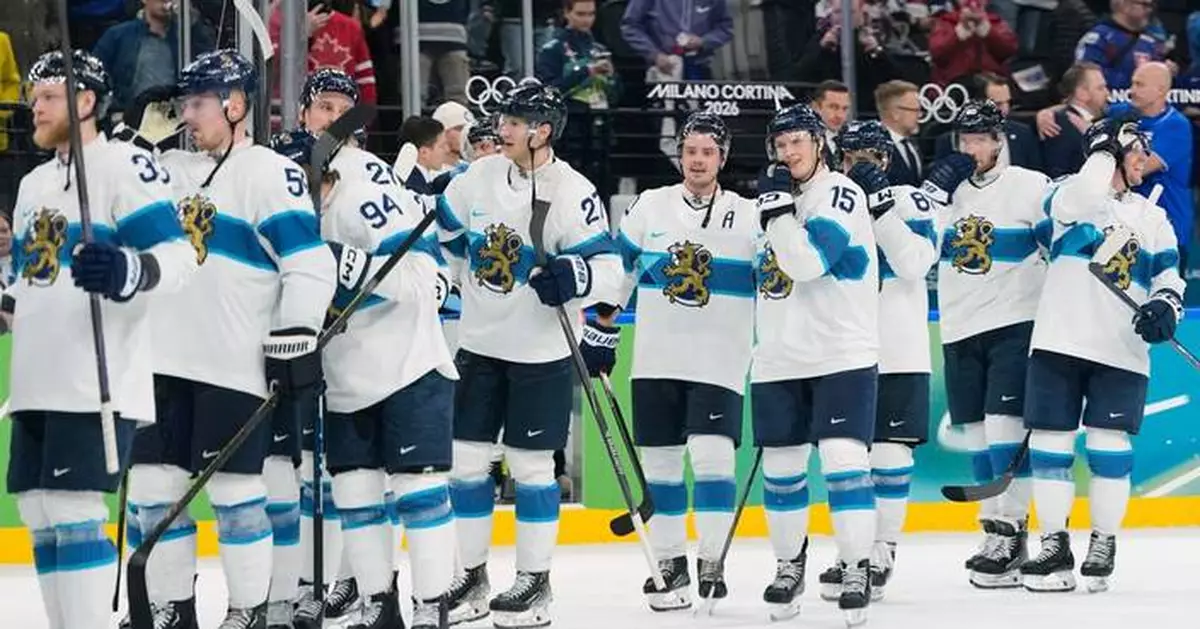 Finland wins the Olympic bronze medal in men's hockey by beating Slovakia 6-1