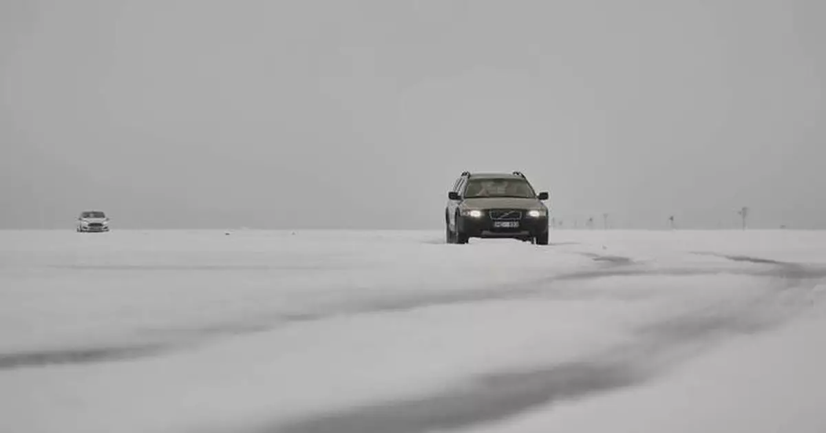 Take a ride across frozen sea on Estonia's ice road