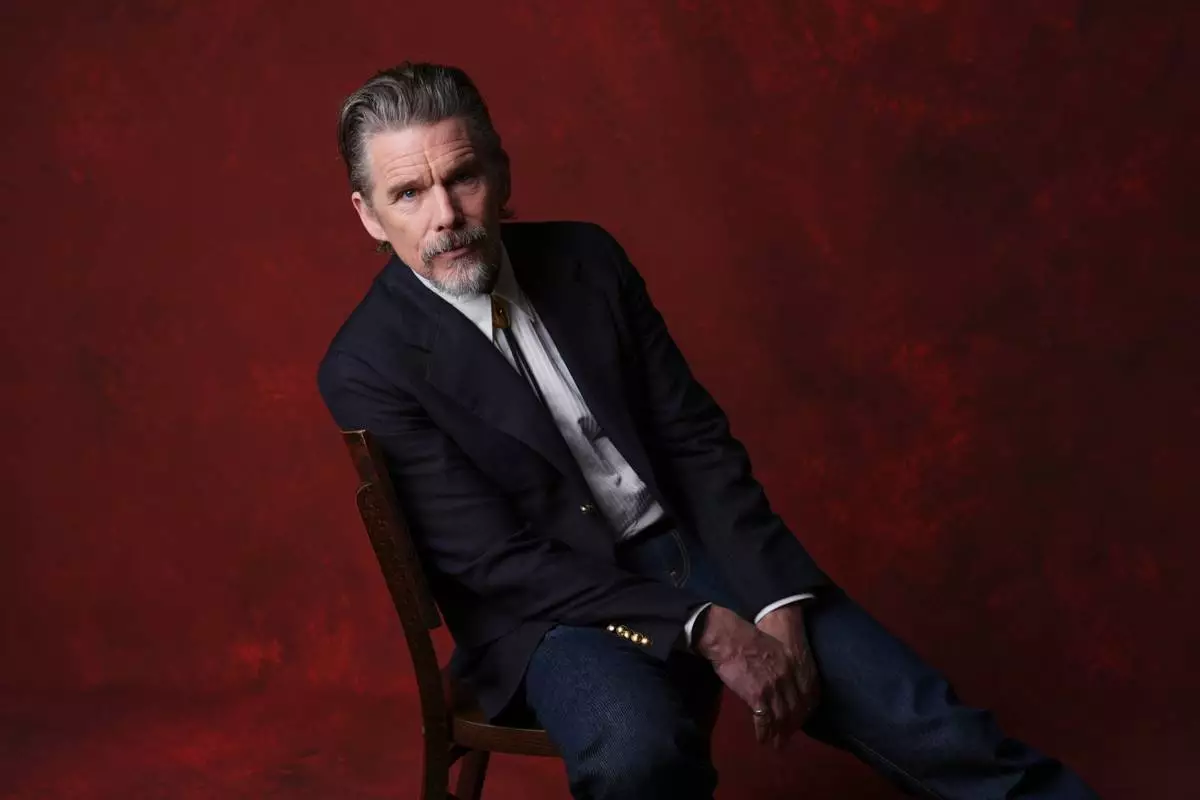 Ethan Hawke poses for a portrait during the 98th Academy Awards Oscar nominees luncheon on Tuesday, Feb. 10, 2026, at the Beverly Hilton Hotel in Beverly Hills, Calif. (AP Photo/Chris Pizzello)