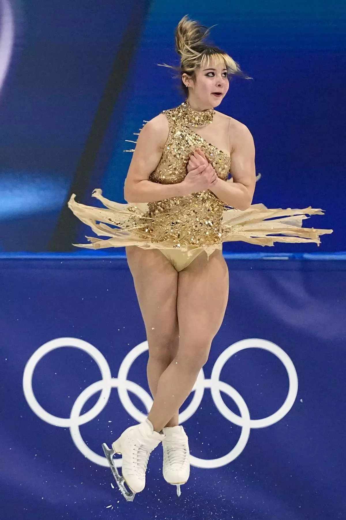 Alysa Liu of the United States competes during the women's figure skating free program at the 2026 Winter Olympics, in Milan, Italy, Thursday, Feb. 19, 2026. (AP Photo/Natacha Pisarenko)