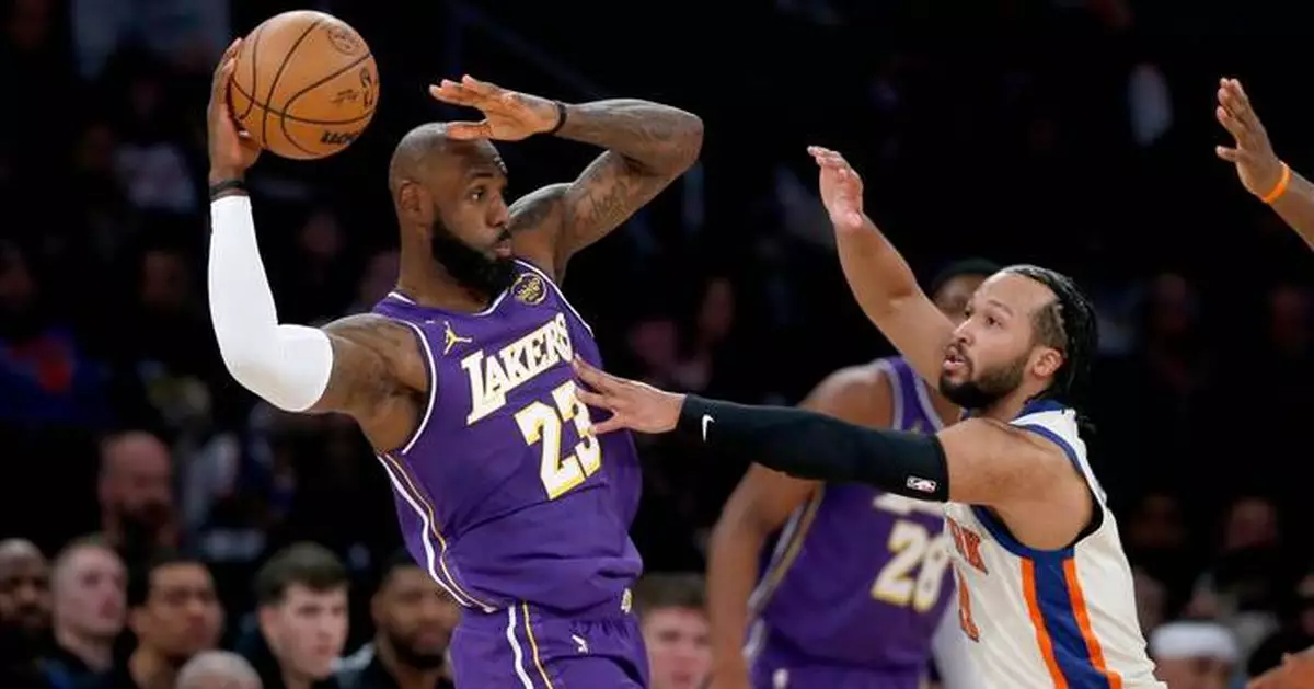 Knicks beat Lakers 112-100 to spoil LeBron James' 32nd regular-season game at Madison Square Garden