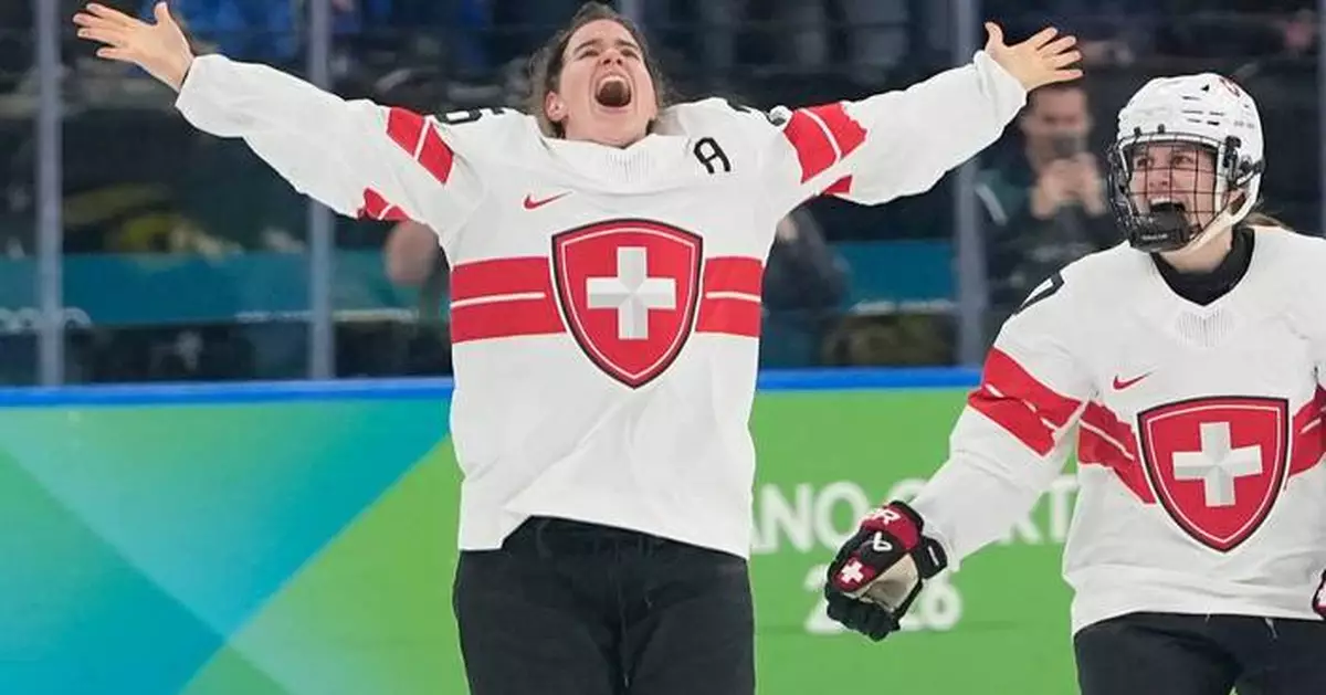 Alina Muller scores 2nd Olympic women's hockey bronze-clinching goal as Switzerland beats Sweden 2-1