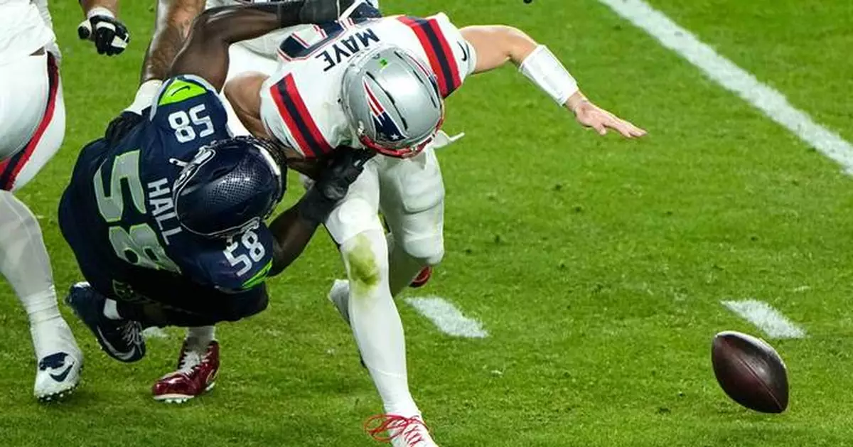 Derick Hall's strip-sack opens the way to Seahawks' second title