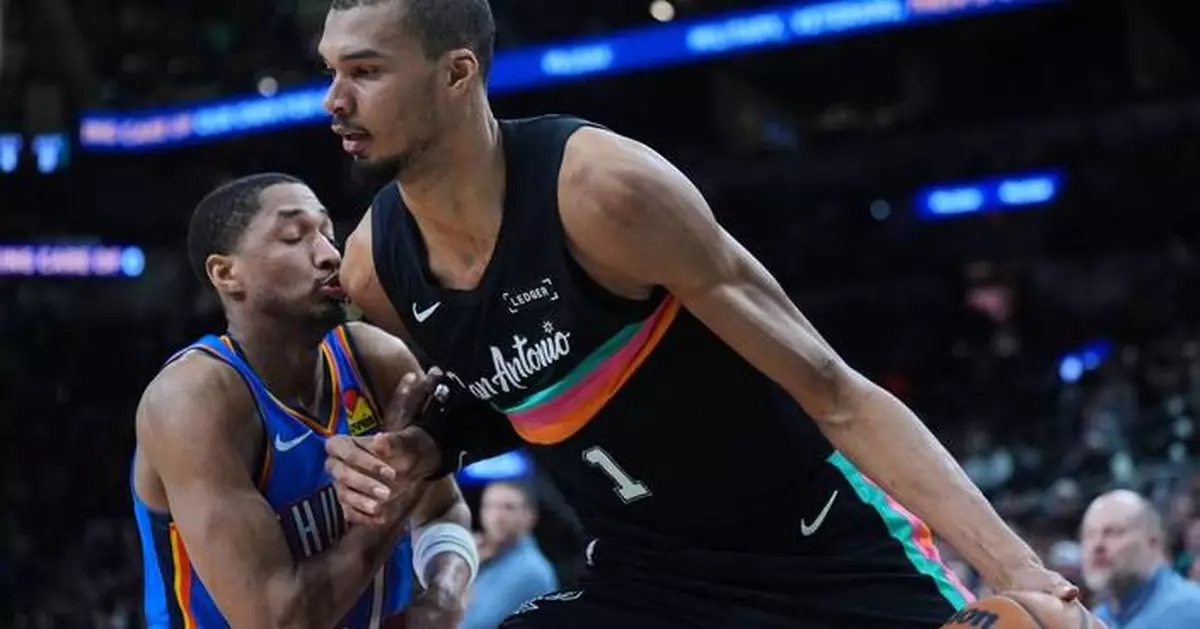 Johnson, Wembanyama lead Spurs to 4th win over OKC, beating the injury-depleted Thunder 116-106