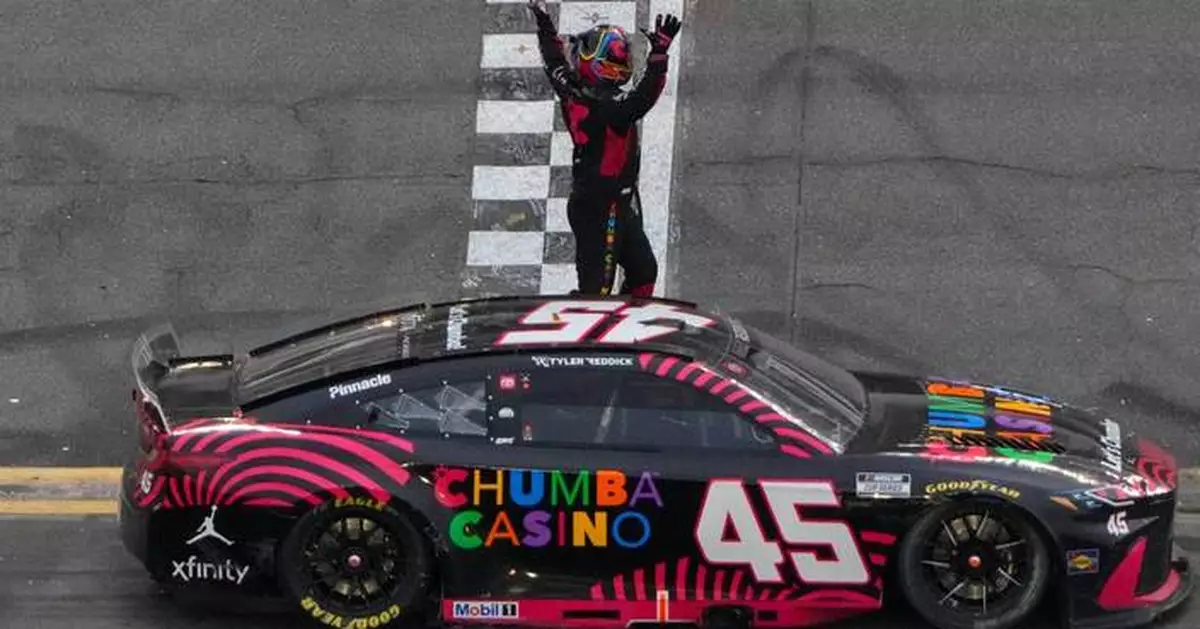 Tyler Reddick enjoy spoils of Daytona 500 win with family, infant son who battled a tumor in chest