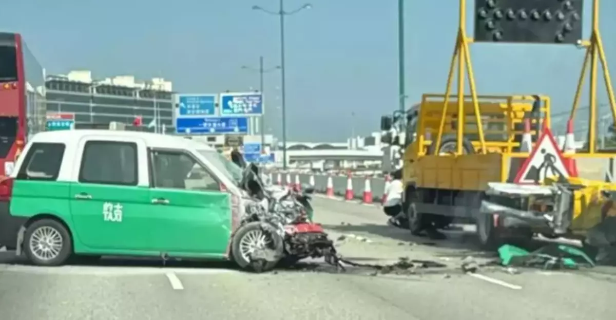 Fatal Traffic Accident in Lantau North: Passenger Dies After Taxi Hits Stationary Vehicle
