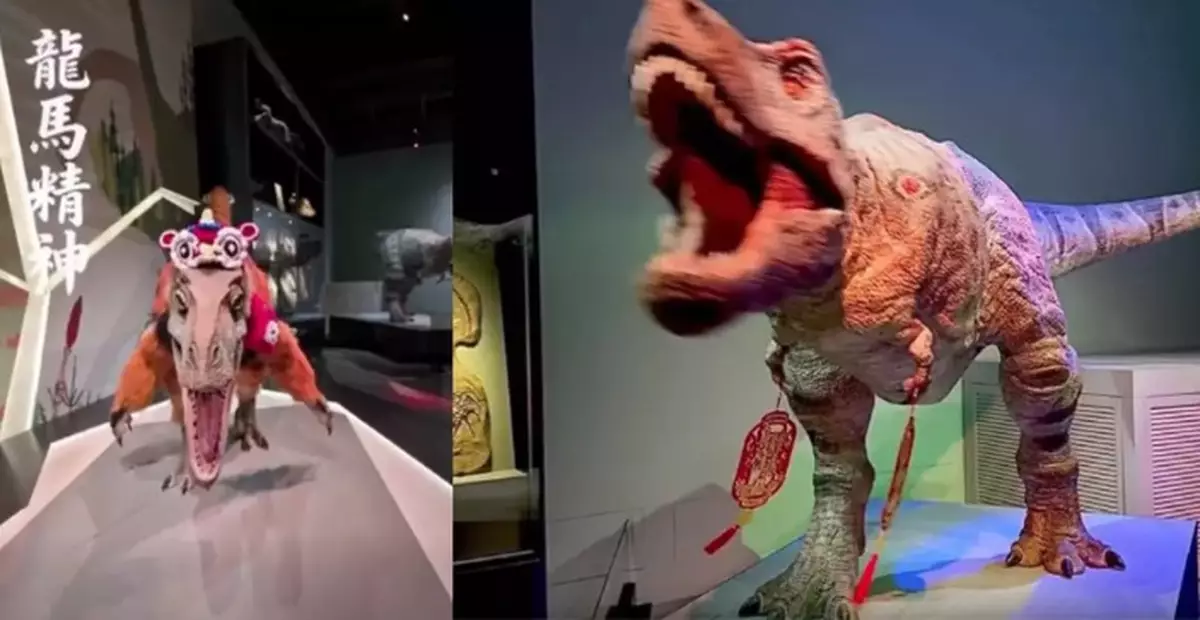 The Exhibits in the Hong Kong Science Museum Celebrate the Chinese New Year by being Equipped with Festive Decorations