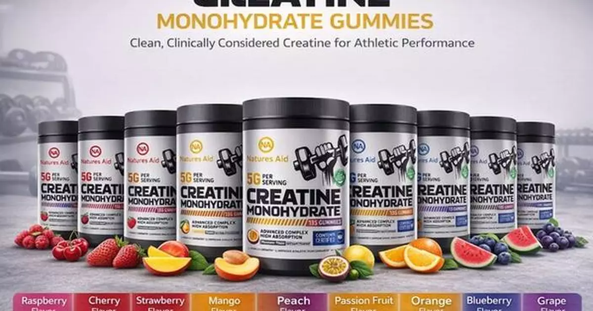 Taste Meets Science: Natures Aid Launches NSF-Certified Creatine Gummy
