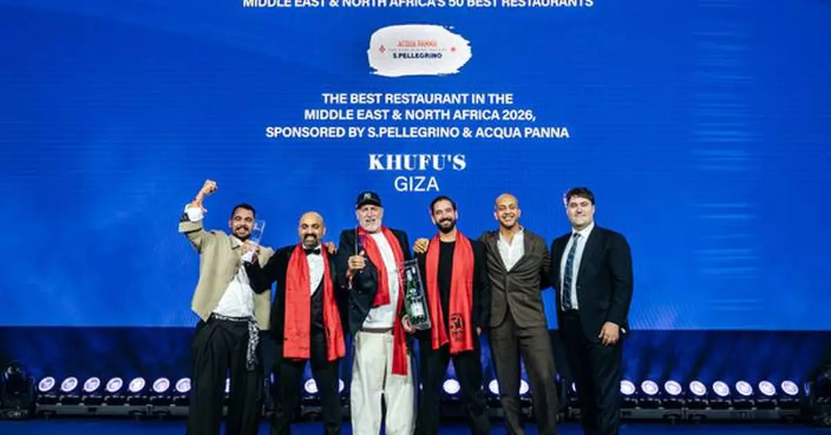 KHUFU'S IN EGYPT NAMED NO.1 AT MIDDLE EAST &amp; NORTH AFRICA'S 50 BEST RESTAURANTS 2026