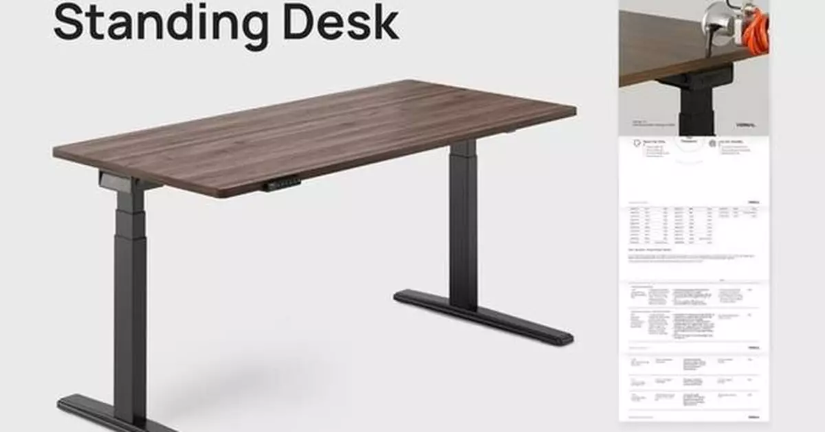 "See the Stability": Vernal Launches Core3 Standing Desk with Public "Test Report" Performance Data