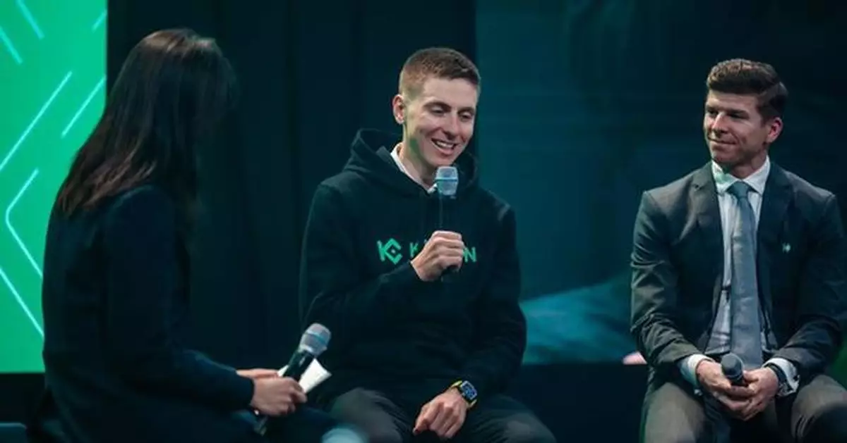 Tadej Pogačar Appears at KuCoin EU Launch Event in Vienna