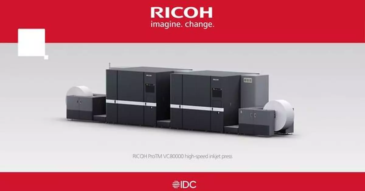 Ricoh named a Leader for the third time in Worldwide High-Speed Inkjet by IDC MarketScape