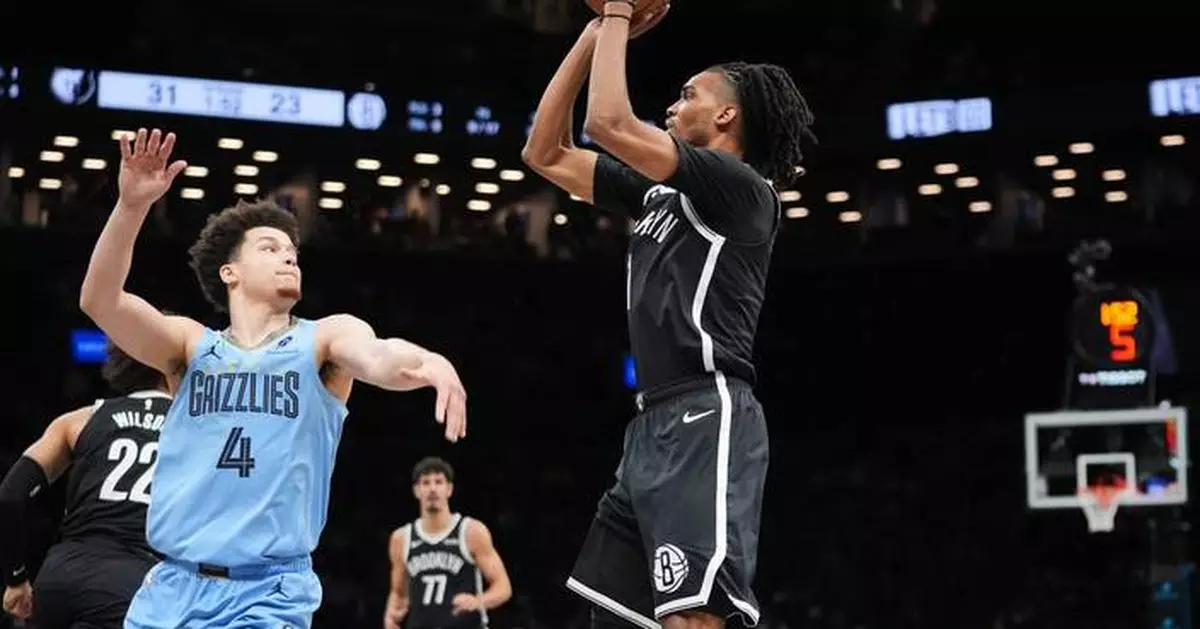 Sharpe and Agbaji lead Nets to 2nd straight win, 126-115 over injury-plagued Grizzlies
