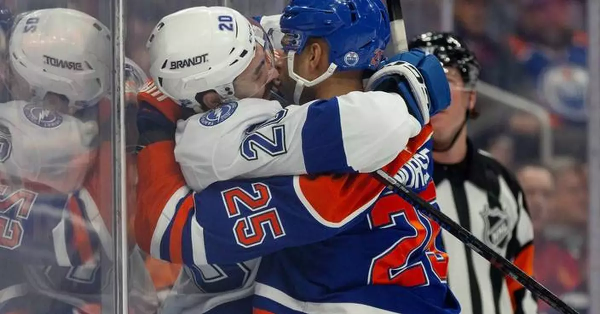 Kucherov takes the NHL points lead from McDavid in the Lightning's 5-2 victory over the Oilers