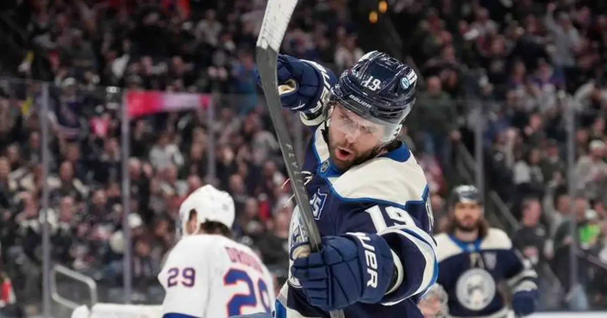 Blue Jackets beat Panthers 4-2 in latest blow to 2-time defending champ's playoff hopes