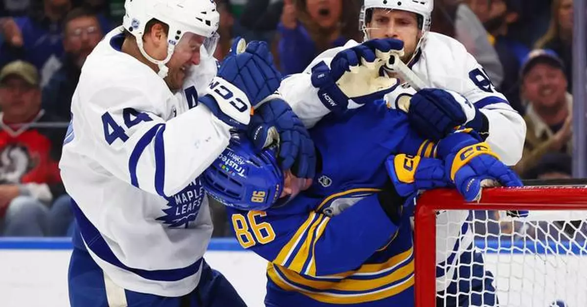 Jack Quinn scores in regulation and shootout in the Sabres' 3-2 win over the Maple Leafs
