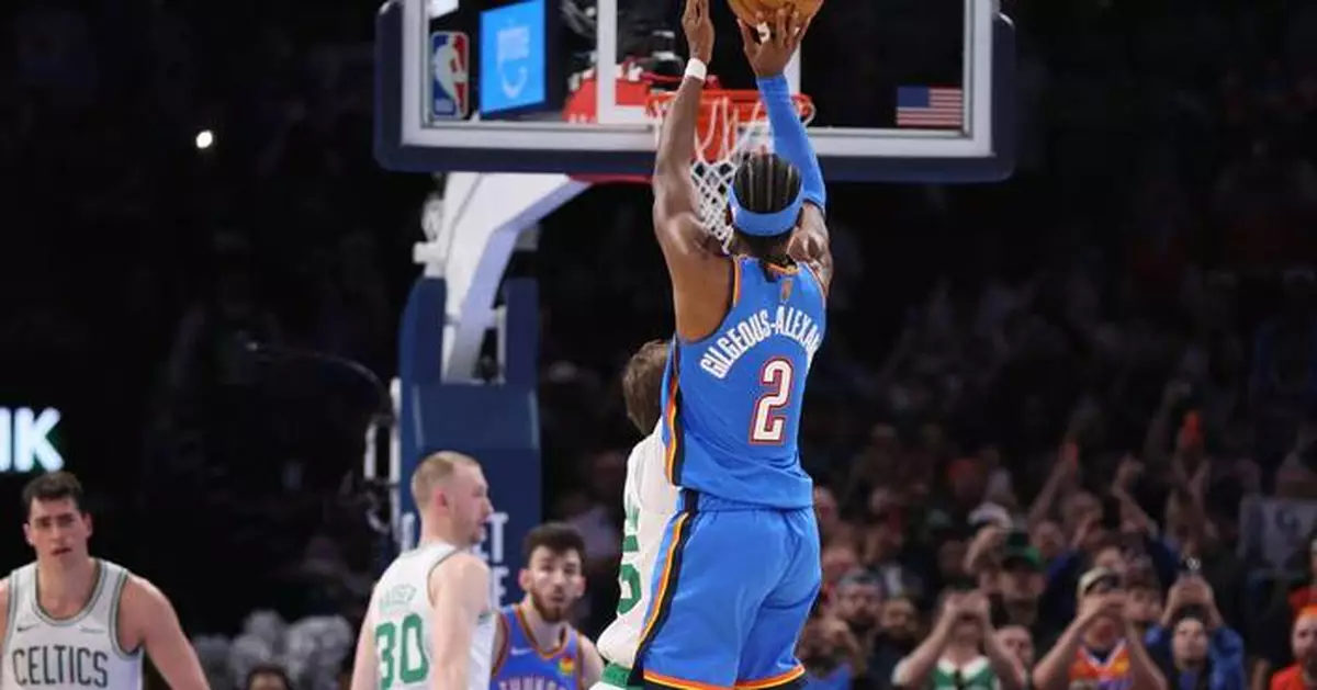 Shai Gilgeous-Alexander scores 35 and breaks Wilt's record as Thunder beat Celtics 104-102