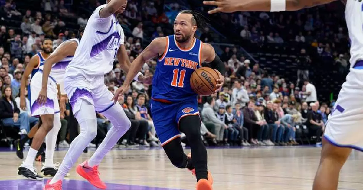 Knicks beat the Jazz 134-117 to end a 2-game losing streak