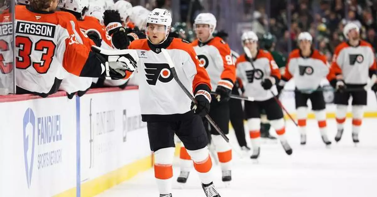 Konecny scores lone shootout goal to lift the Flyers past the Wild, 3-2