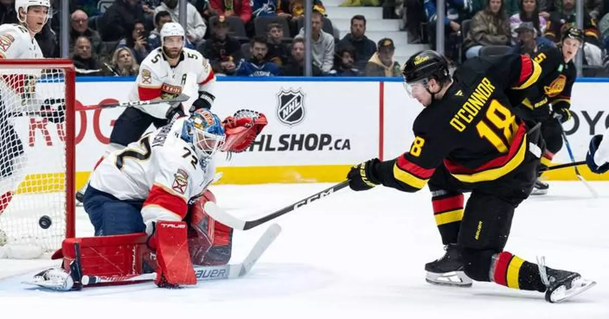 Elias Pettersson scores twice to lead Canucks over Panthers 5-2