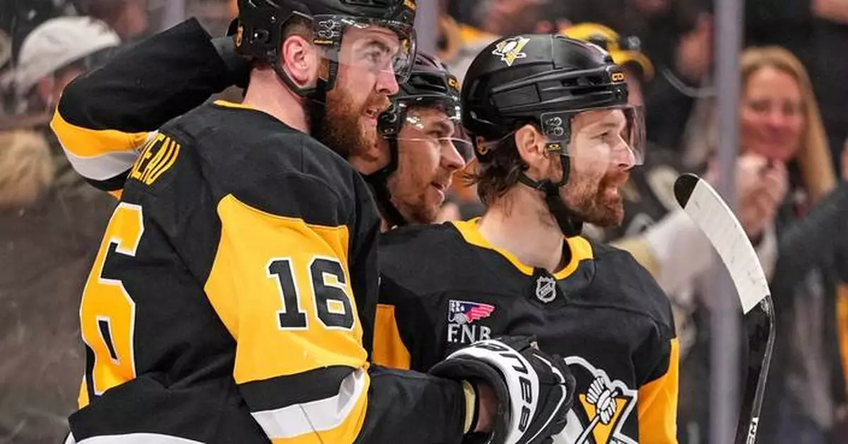Rust and Kindel help the Penguins beat the Golden Knights 5-0
