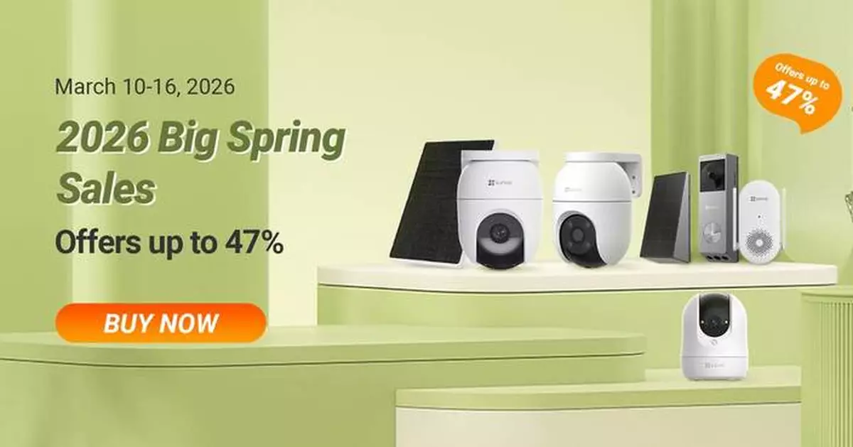 Spring into Smarter Home Protection: EZVIZ Launches Standout Deals for the Amazon Spring Sale