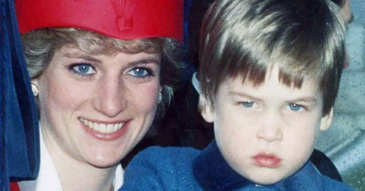 Prince William shares a post remembering his late mother Princess Diana on UK Mother's Day