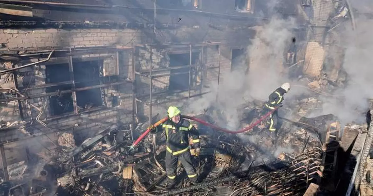 Photos of Russia's latest missile and drone attack on the Kyiv region