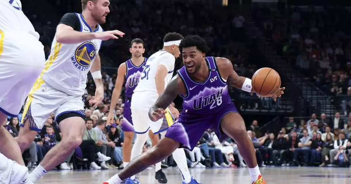 Sensabaugh scores 21, Hinson makes go-ahead 3 as depleted Jazz stun Warriors, 119-116