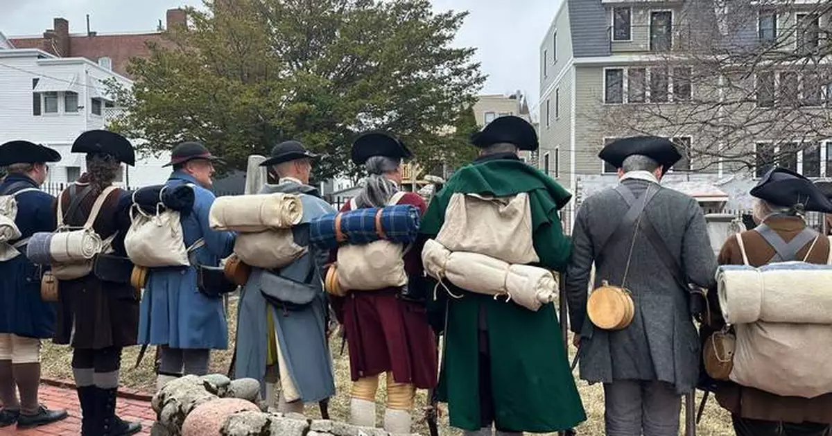Muskets crack, drums echo as Boston marks 250 years since British evacuation