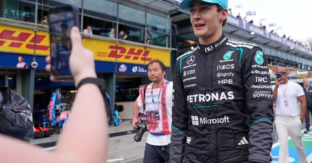 Russell, Antonelli lead Mercedes in one-two qualifying positions for F1's Australian GP