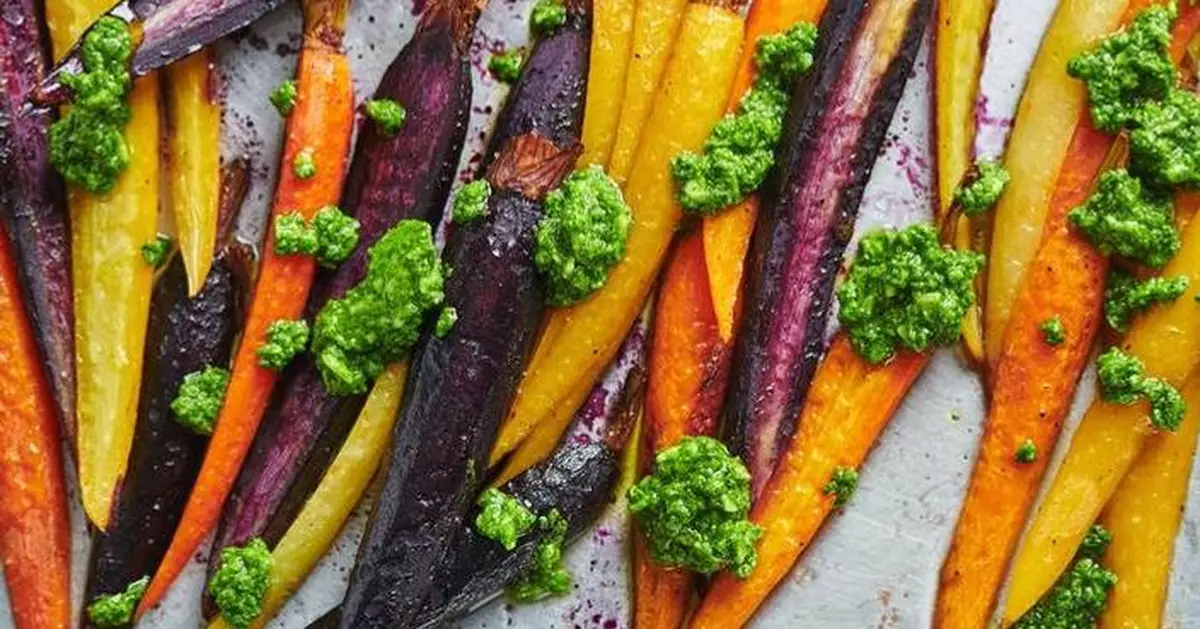 2 little twists that make roasted carrots pop on an Easter table
