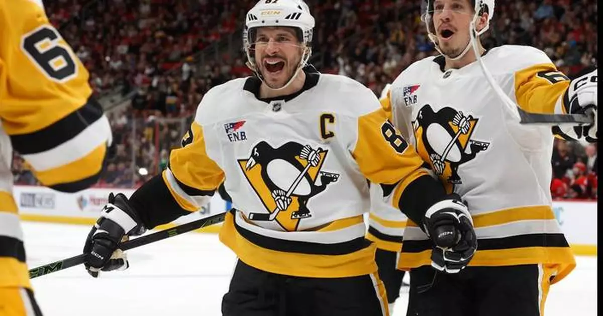 Crosby makes productive return to Penguins' lineup following injury during Olympics