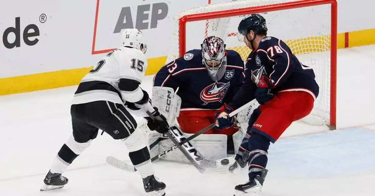 Kempe scores in overtime to lift the Kings to a win over the Blue Jackets