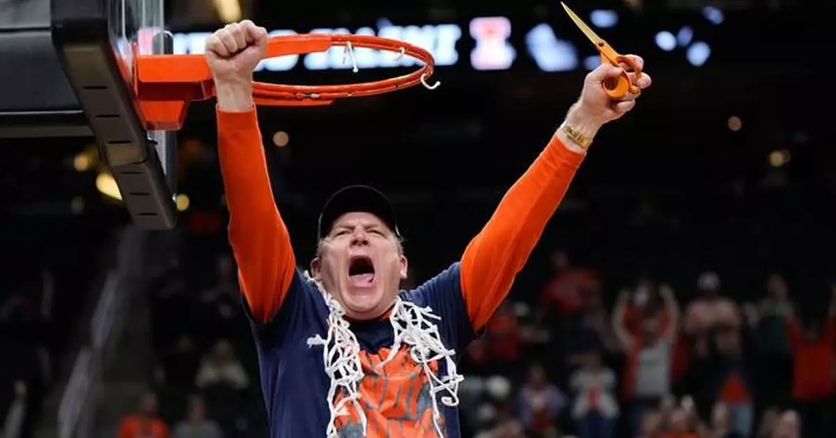 Illinois powers its way to its first Final Four in 21 years, beating Iowa 71-59