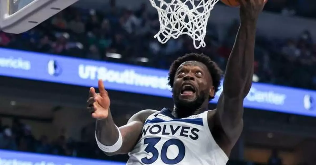 Randle scores 24, Edwards adds 17 in return from injury, as Wolves rout Mavericks 124-94