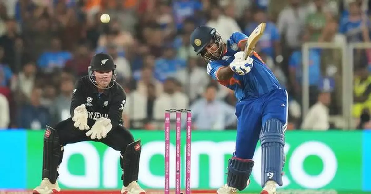 Brilliant India crushes New Zealand by 96 runs to win Twenty20 World Cup for a record 3rd time