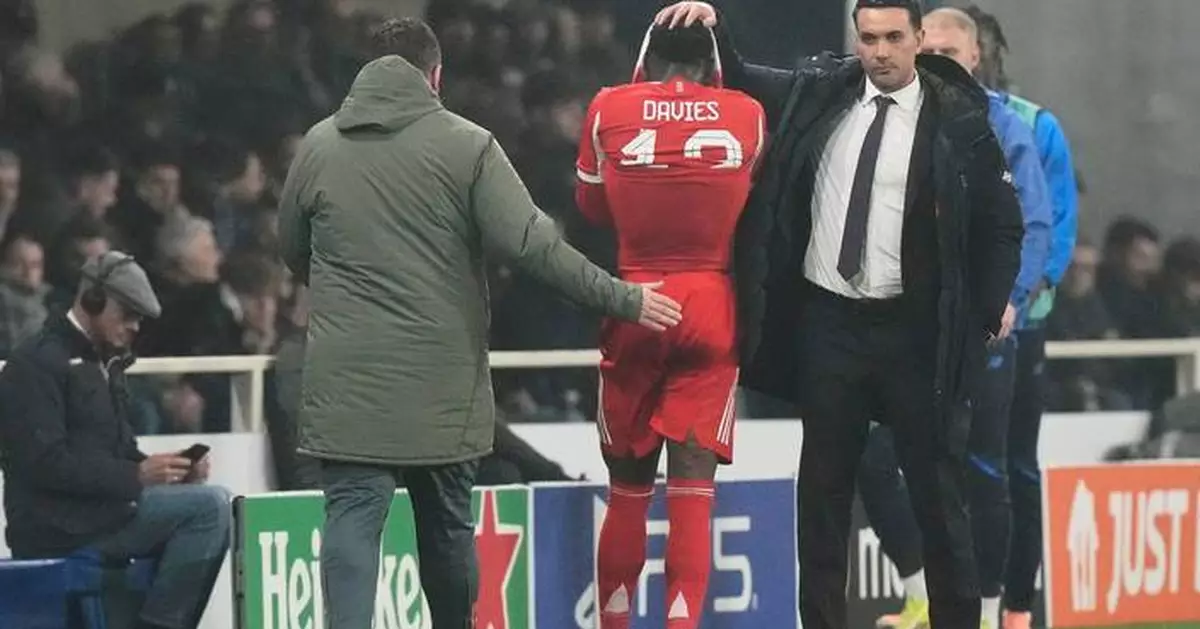 Canada's Alphonso Davies has hamstring strain, Bayern Munich says