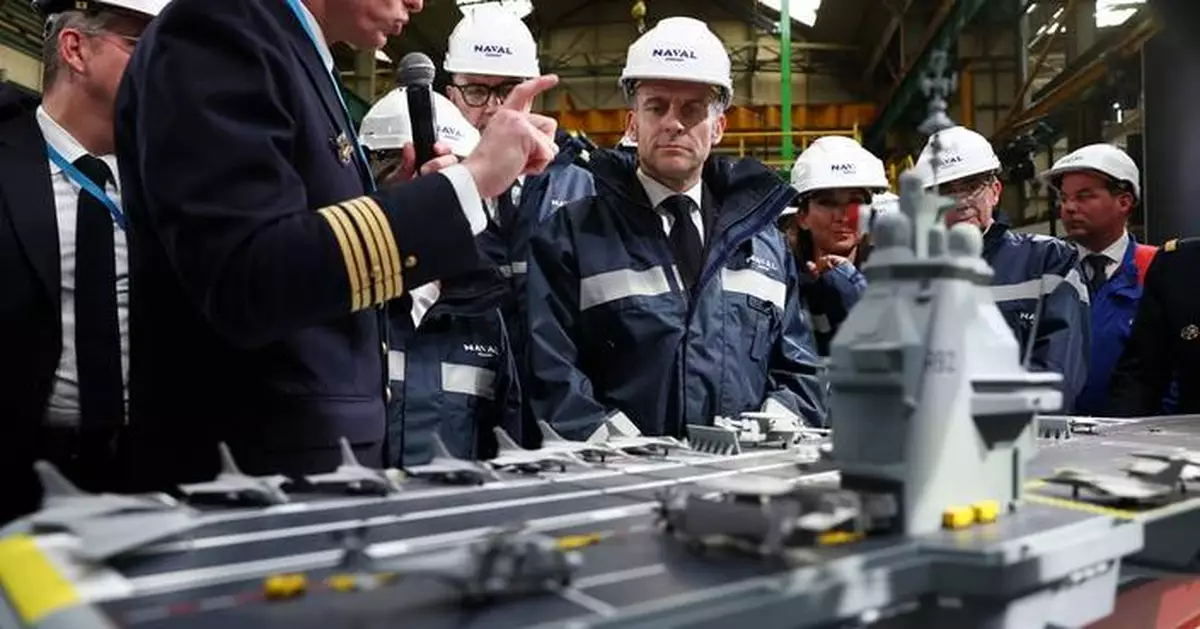 Macron names next nuclear-powered aircraft carrier 'France Libre' as a symbol of independence