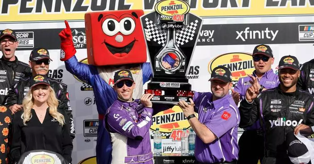 Denny Hamlin shakes off Phoenix heartbreak with a Las Vegas win alongside Chris Gayle