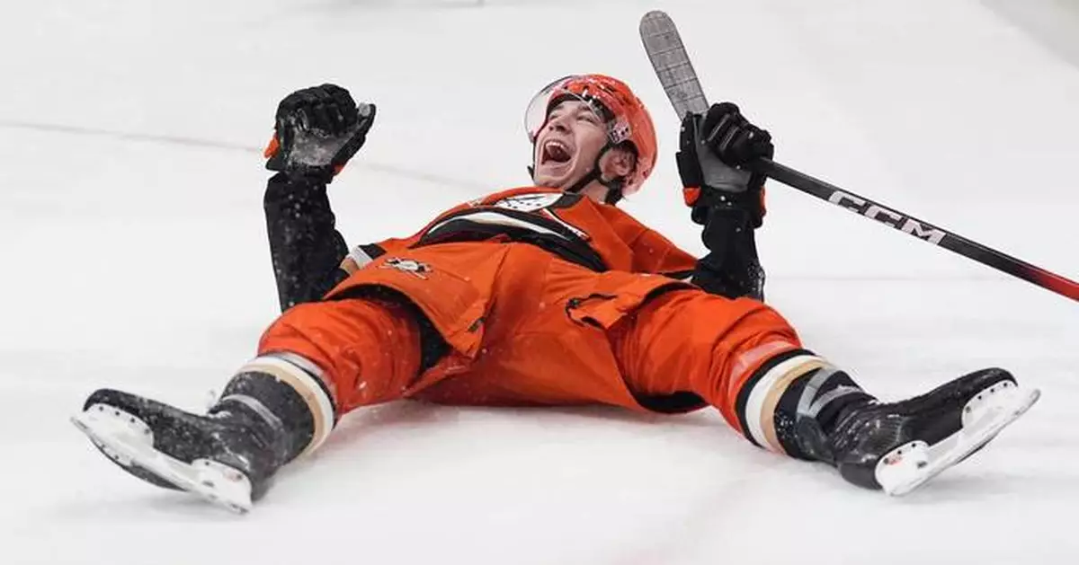 Cutter Gauthier scores twice, Ville Husso has 42 saves in Ducks' 5-1 win over Islanders