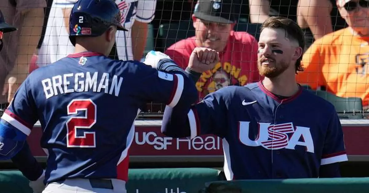 U.S. shows offensive muscle in 15-1 win over Giants in exhibition before World Baseball Classic