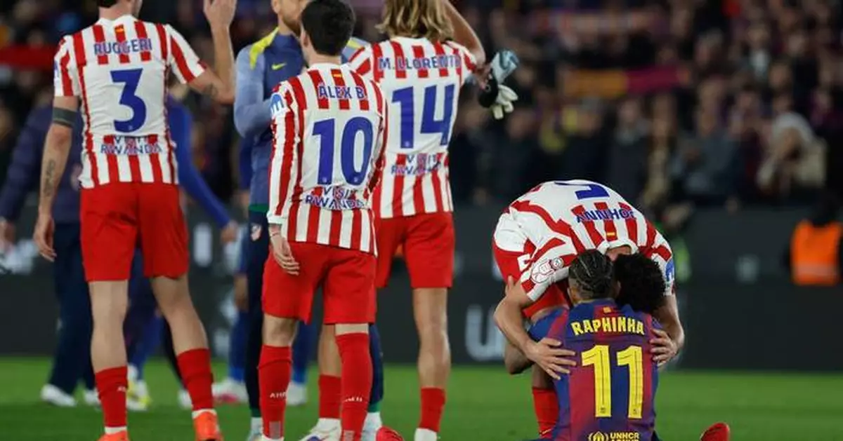 Atletico Madrid advances to Copa del Rey final 4-3 on aggregate despite a 3-0 loss to Barcelona
