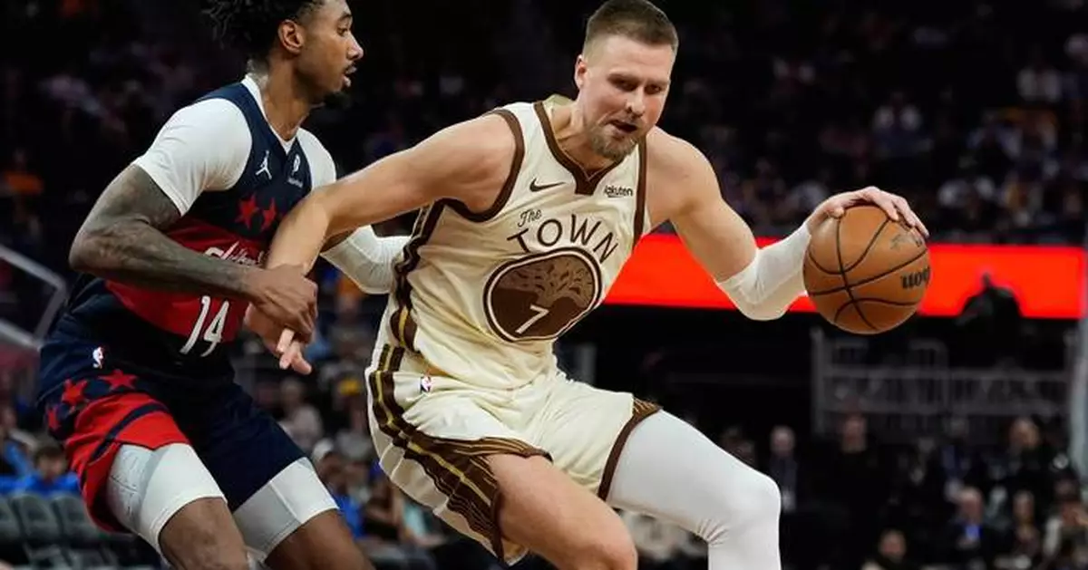 Porzingis and Santos come up big for Warriors in 131-126 win over Wizards